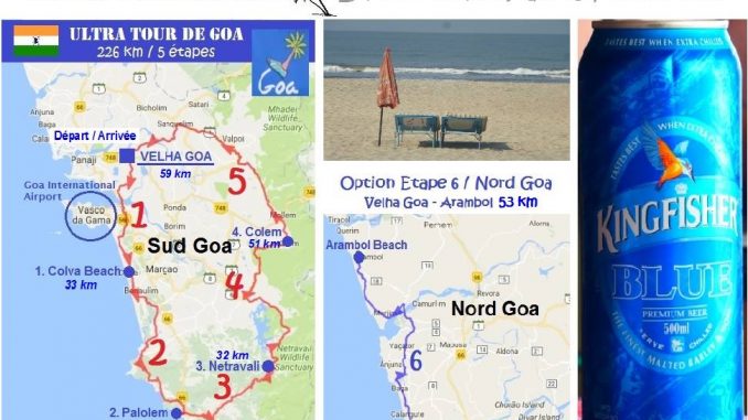 Ultra tour of Goa map